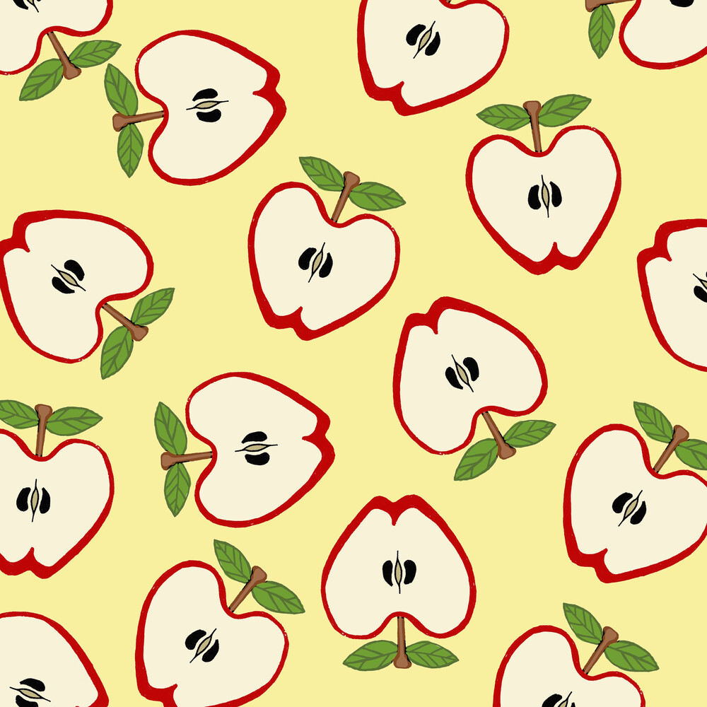 Katherine Blower - 'Red Apple Pattern Design' | Photocircle.net