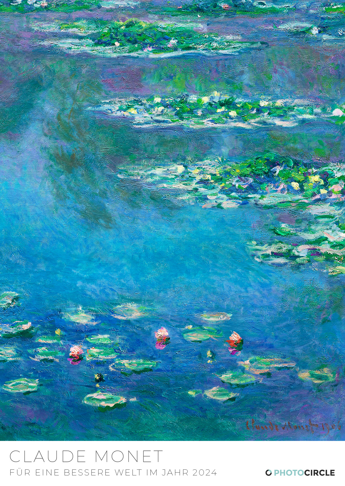Calendrier 2024 Claude Monet - 30 x 30 cm