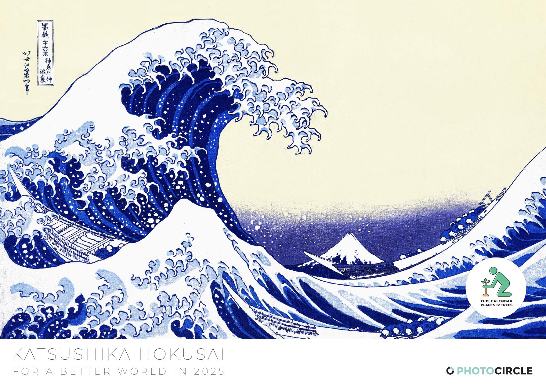 Shop the Hokusai Wall Calendar 2025 Photocircle