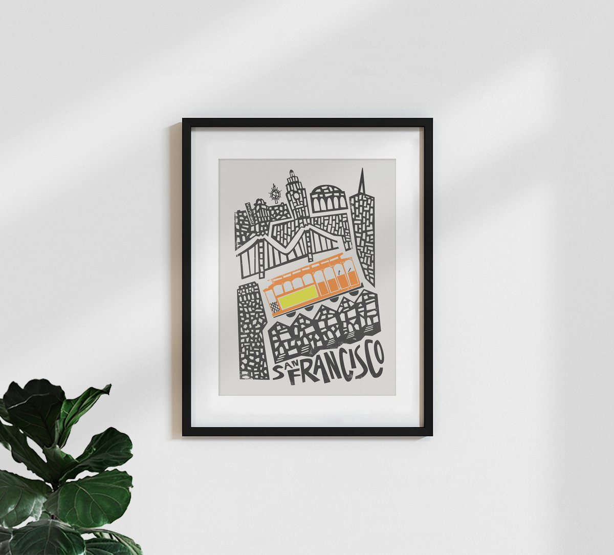 San Francisco City Skyline orders - Acrylic Wall Art Print