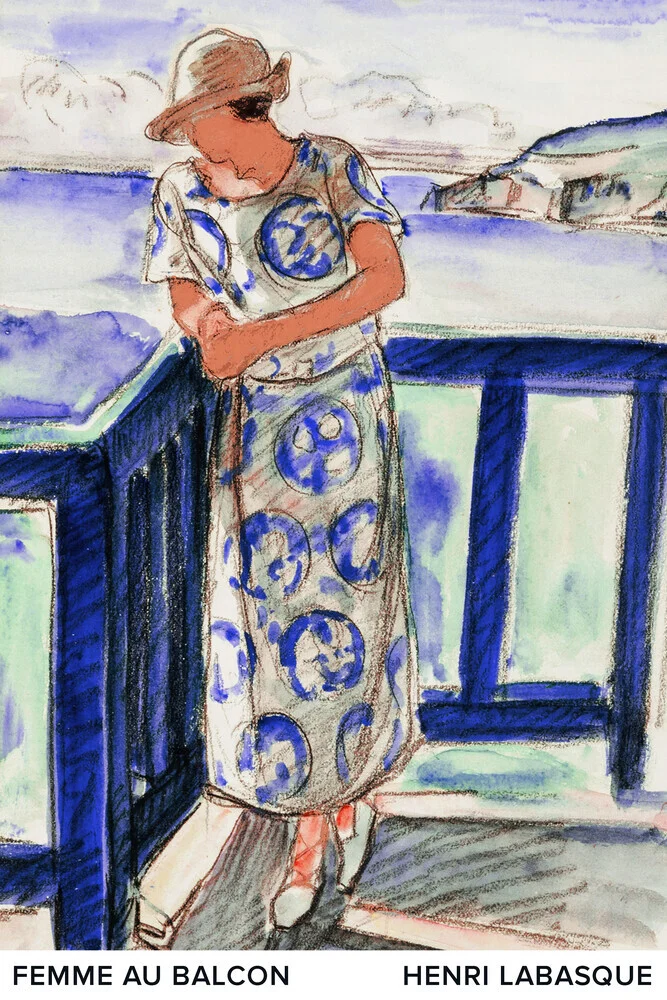 Henri Lebasque: Femme au balcon - Fineart photography by Art Classics