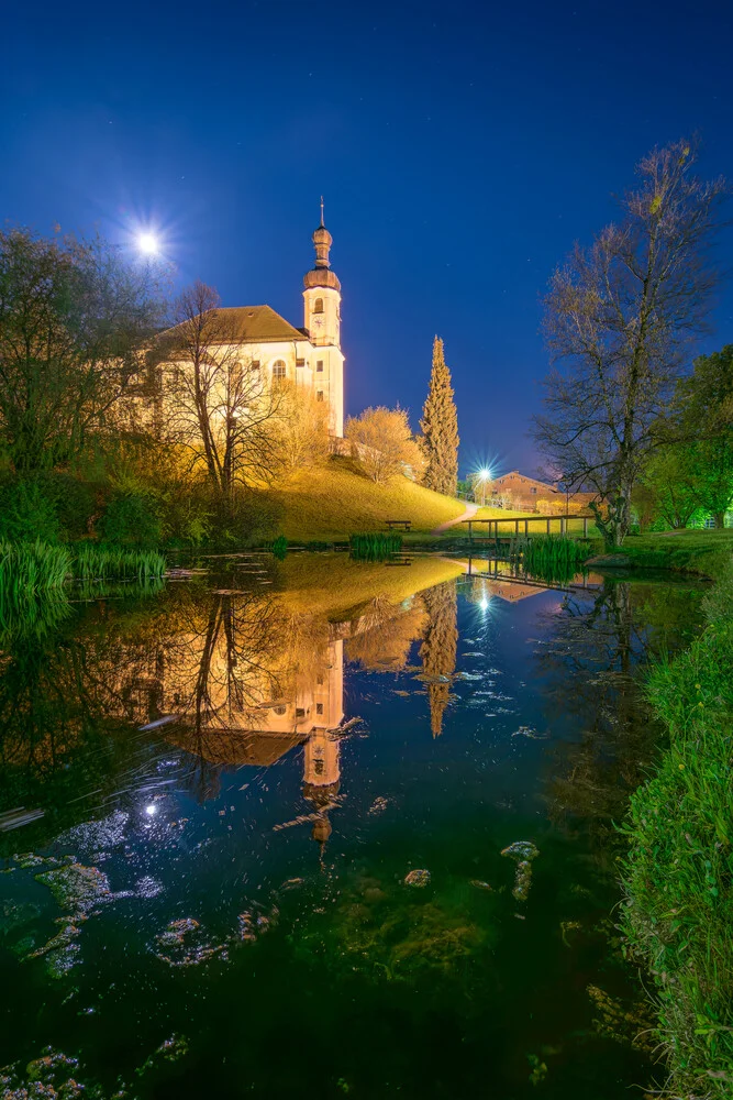 Moon Light in Breitbrunn - Fineart photography by Martin Wasilewski