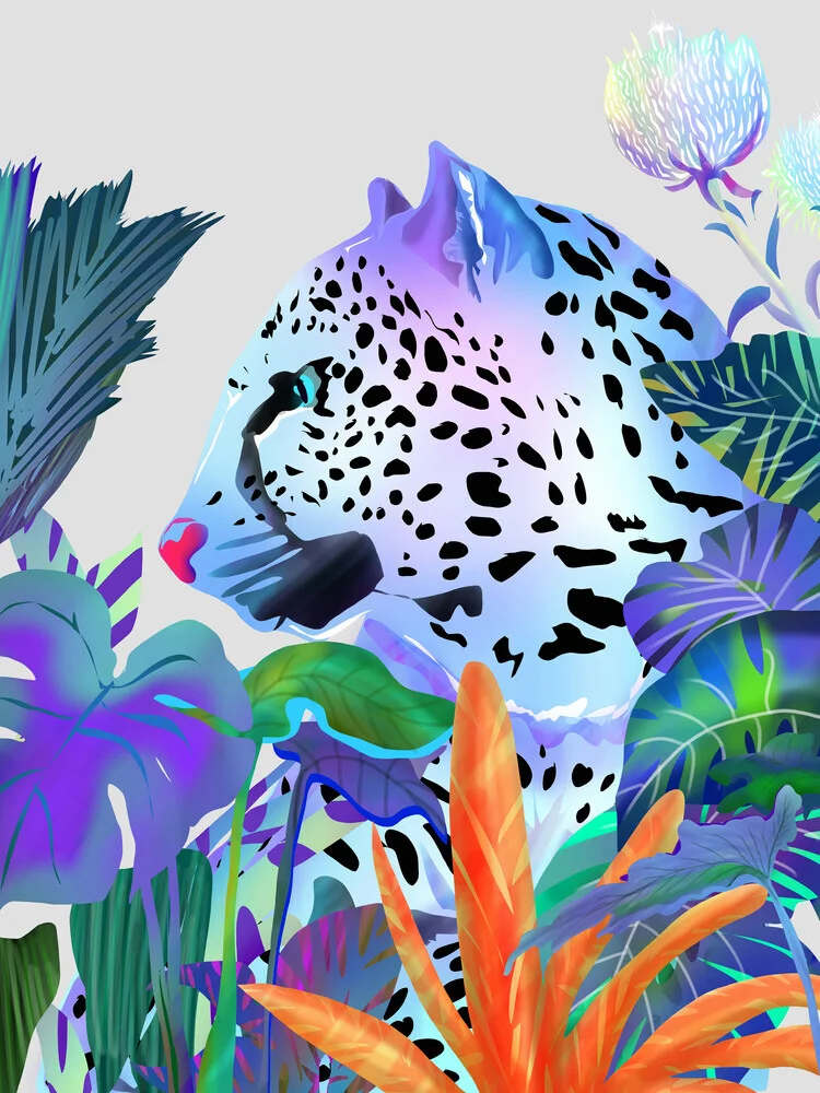 Holographic Leopard - Fineart photography by Uma Gokhale