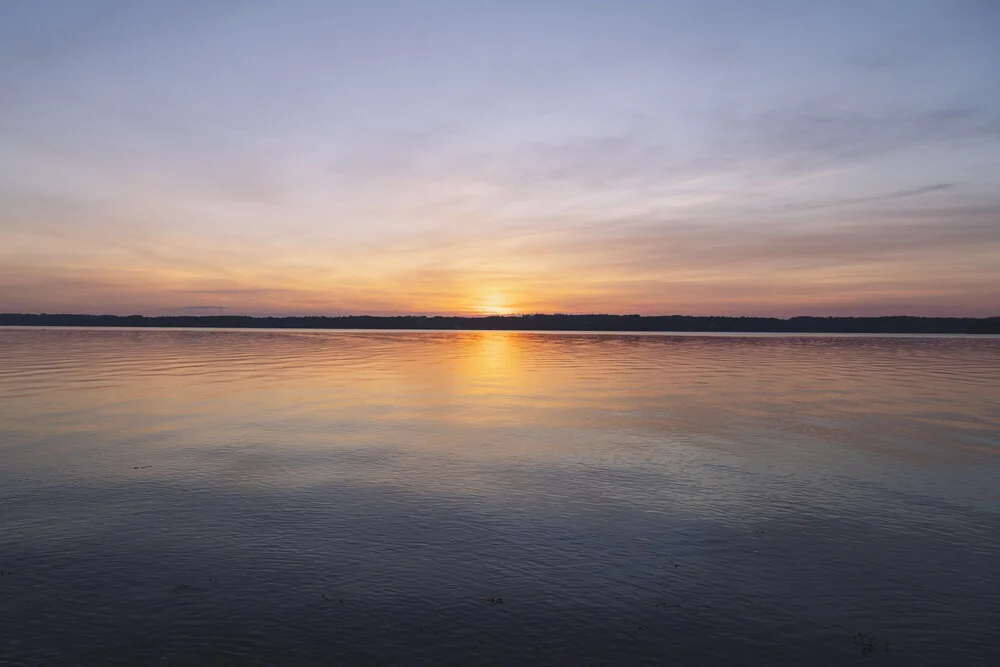 Sunset at the Baltic Sea Glücksburg - Fineart photography by Nadja Jacke