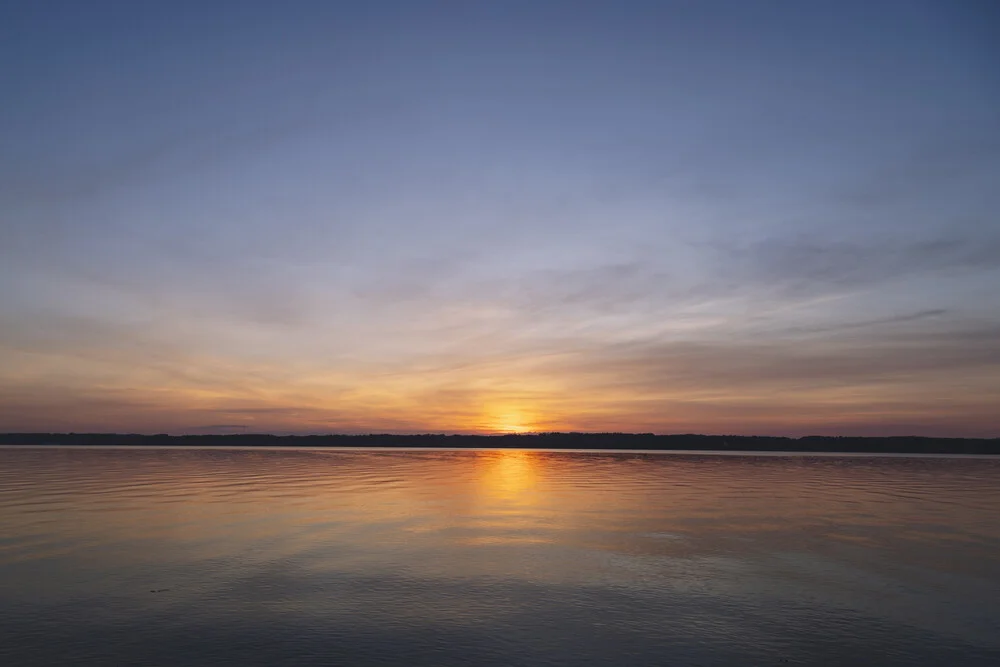 Sunset at the Baltic Sea Glücksburg - Fineart photography by Nadja Jacke