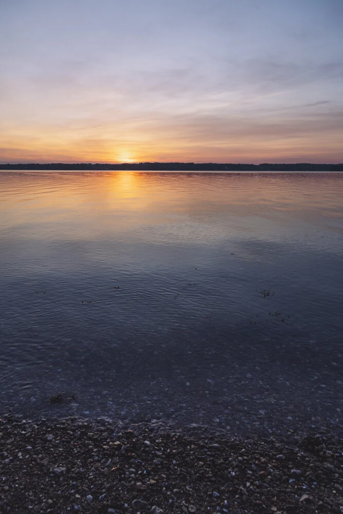 Sunset at the Baltic Sea Glücksburg - Fineart photography by Nadja Jacke