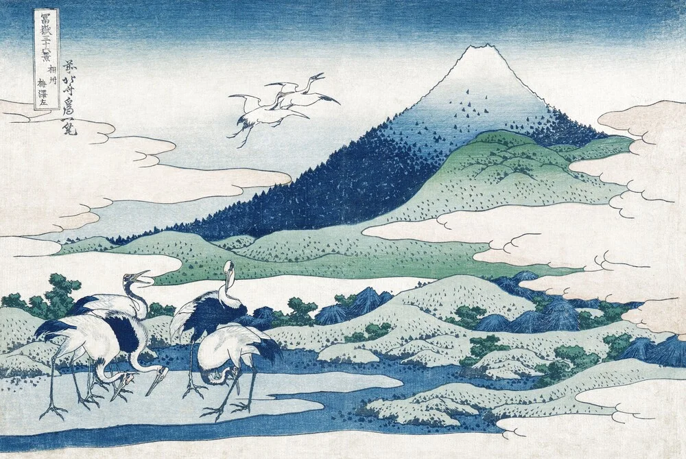 Katsushika Hokusai - Umezawa Manor in Sagami Province - fotokunst von Art Classics