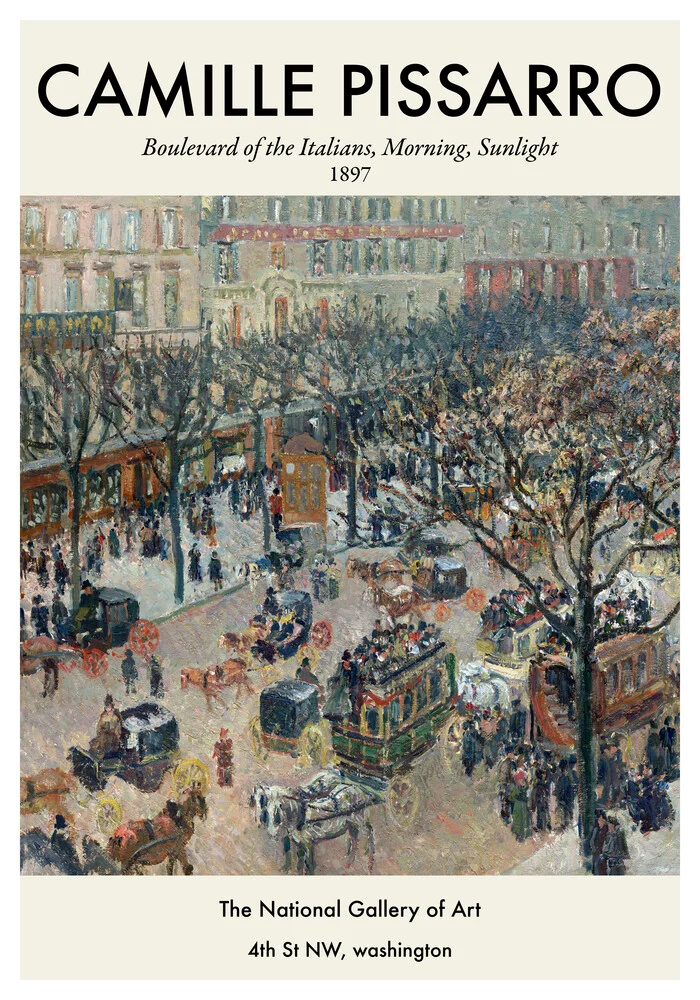 Camille Pissarro - Boulevard of thhe Italians Paris - fotokunst von Art Classics