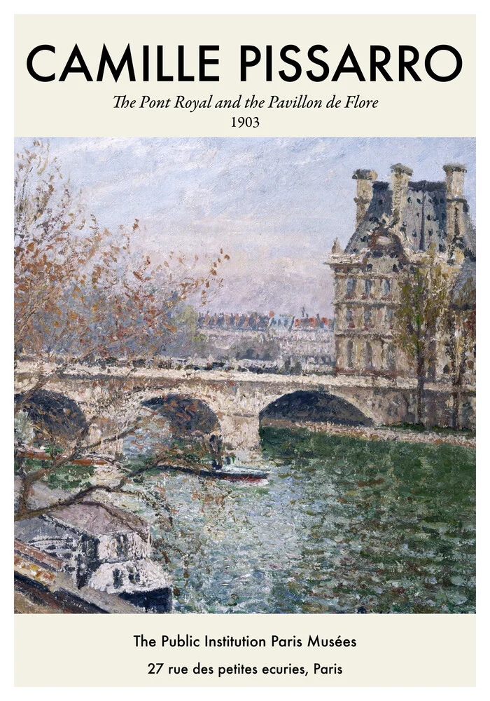 Camille Pissarro - The Pont Royal - fotokunst von Art Classics