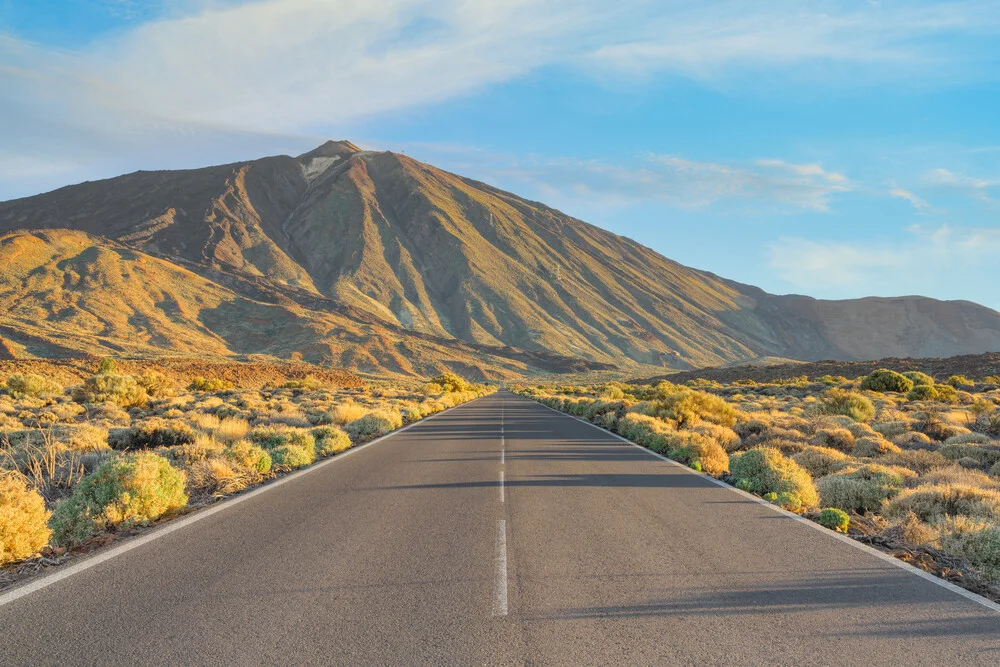 Teneriffa Straße zum Teide - fotokunst von Michael Valjak