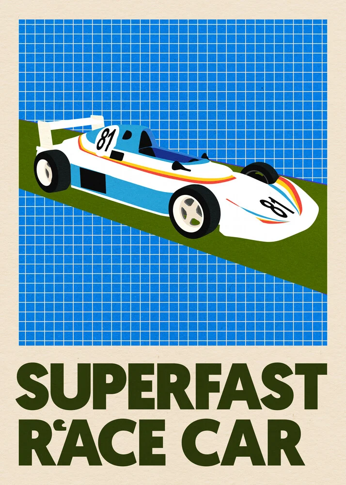 Superfast Race Car - fotokunst von Rosi Feist