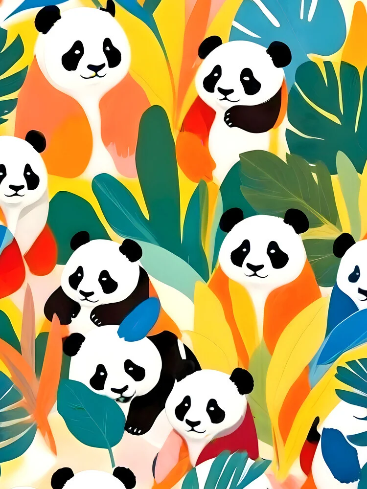 Pandas & Tropical - fotokunst von Uma Gokhale