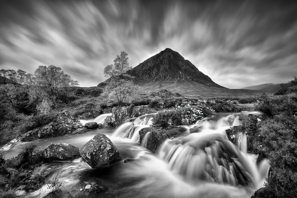 Buachaille Etive Mor - The Highlands in black and white - Fineart photography by Rolf Schnepp