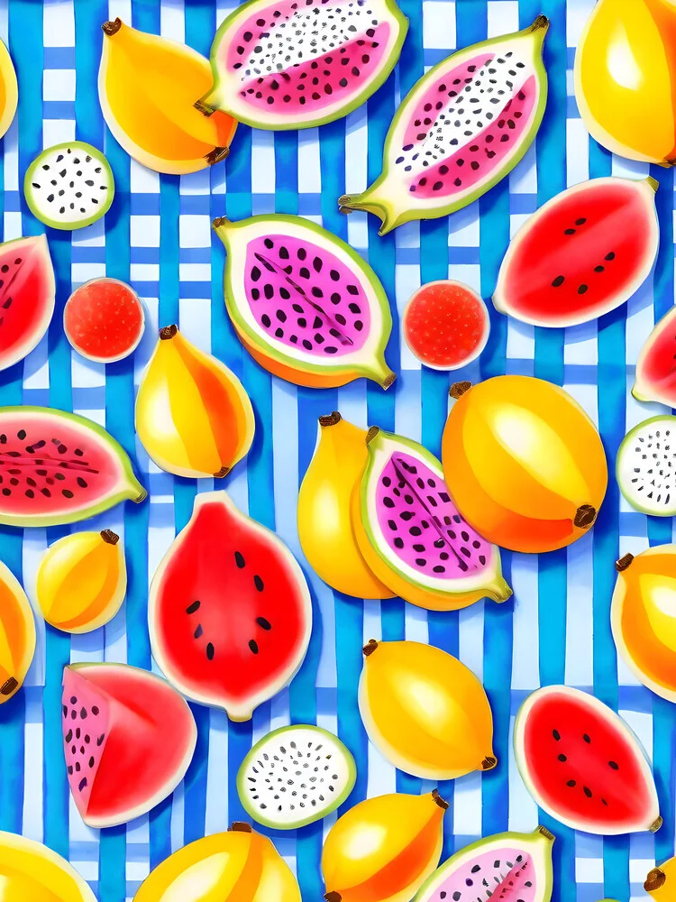 Tropical Fruit Pop - fotokunst von Uma Gokhale