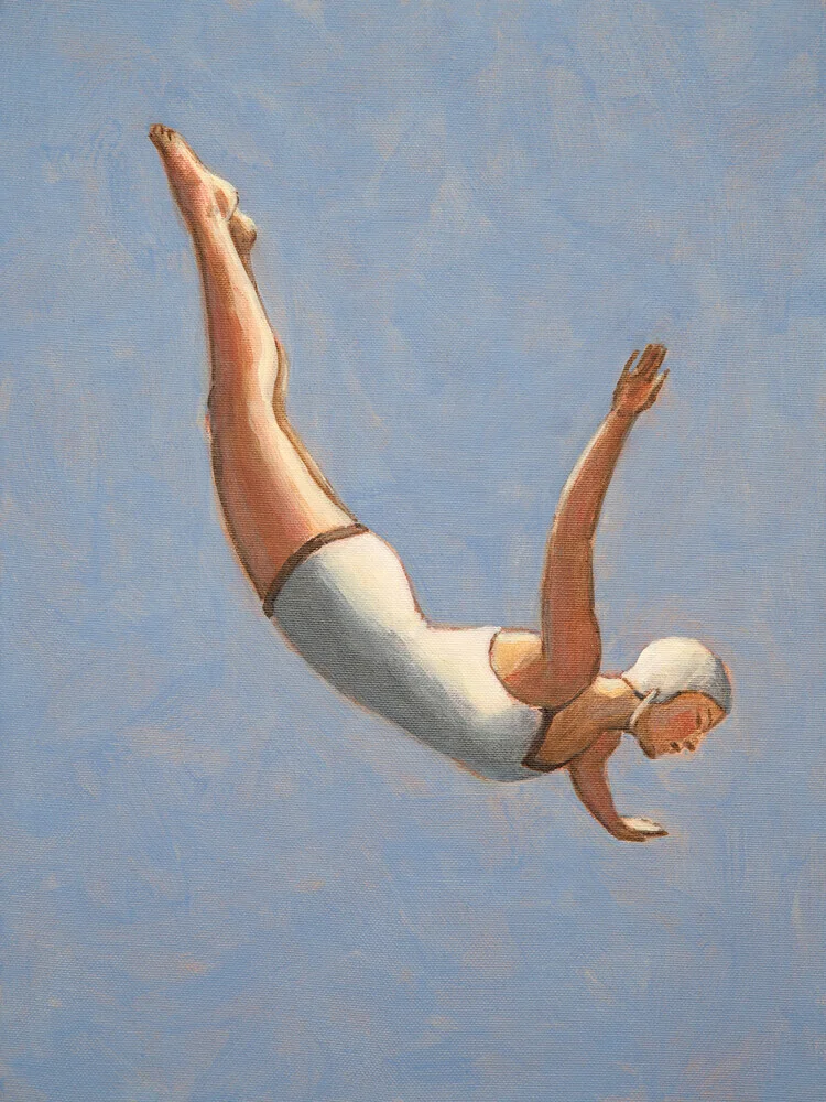 High Diver in Grey-Blue Sky - Fineart photography by Sarah Morrissette