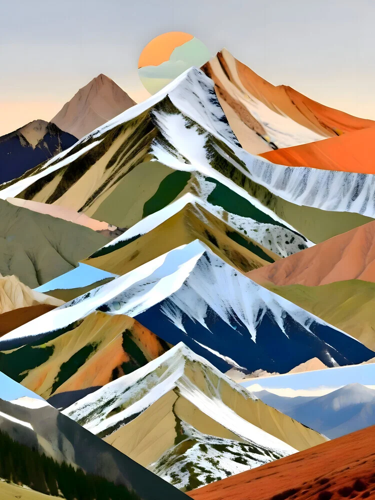 The Great Mountain Ranges - fotokunst von Uma Gokhale