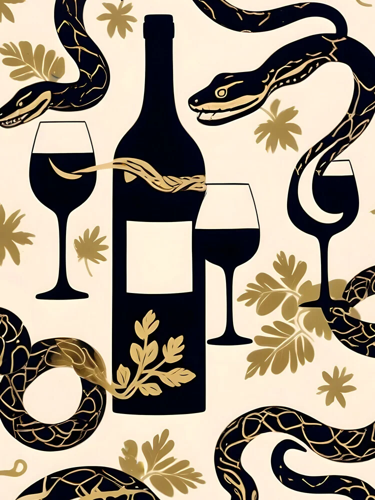 Snakes & Wines - fotokunst von Uma Gokhale