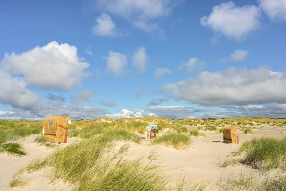 Beach chairs in the dunes on Amrum - Fineart photography by Michael Valjak