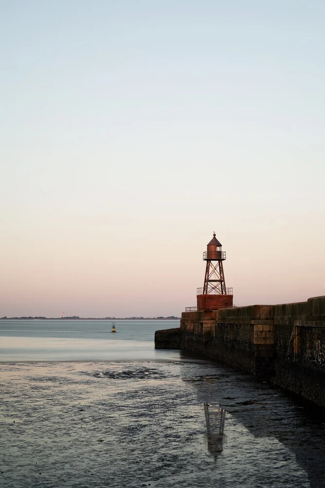 Alte Mole  in der Abendstunde - fotokunst von Manuela Deigert