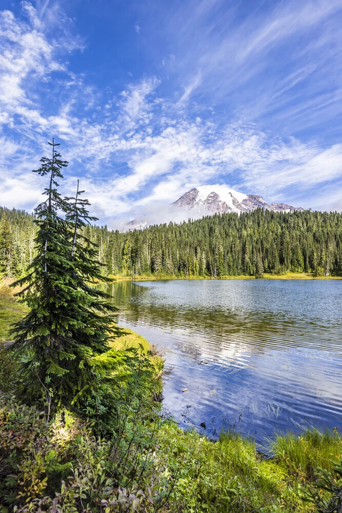 Impressive Mount Rainier and Reflection Lake - Fineart photography by Melanie Viola