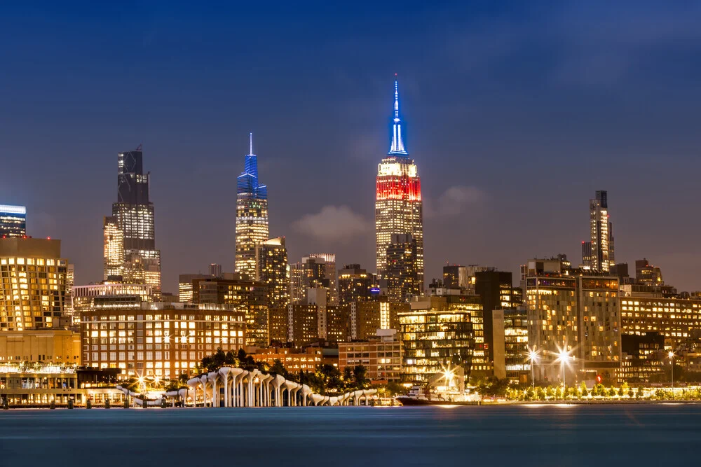 Impressive Midtown Manhattan Skyline with Little Island - Fineart photography by Melanie Viola