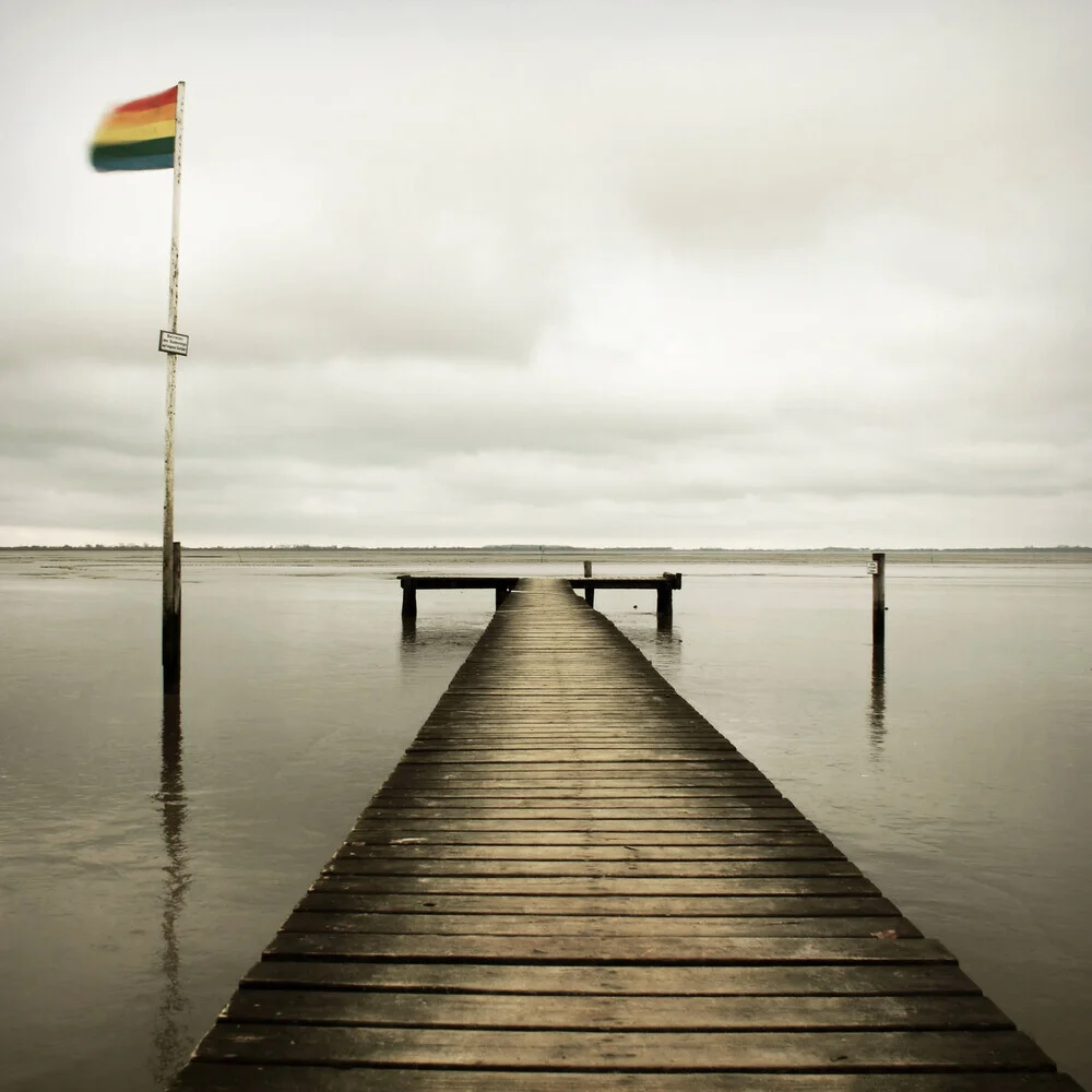 Wooden pier to the North Sea - Fineart photography by Manuela Deigert