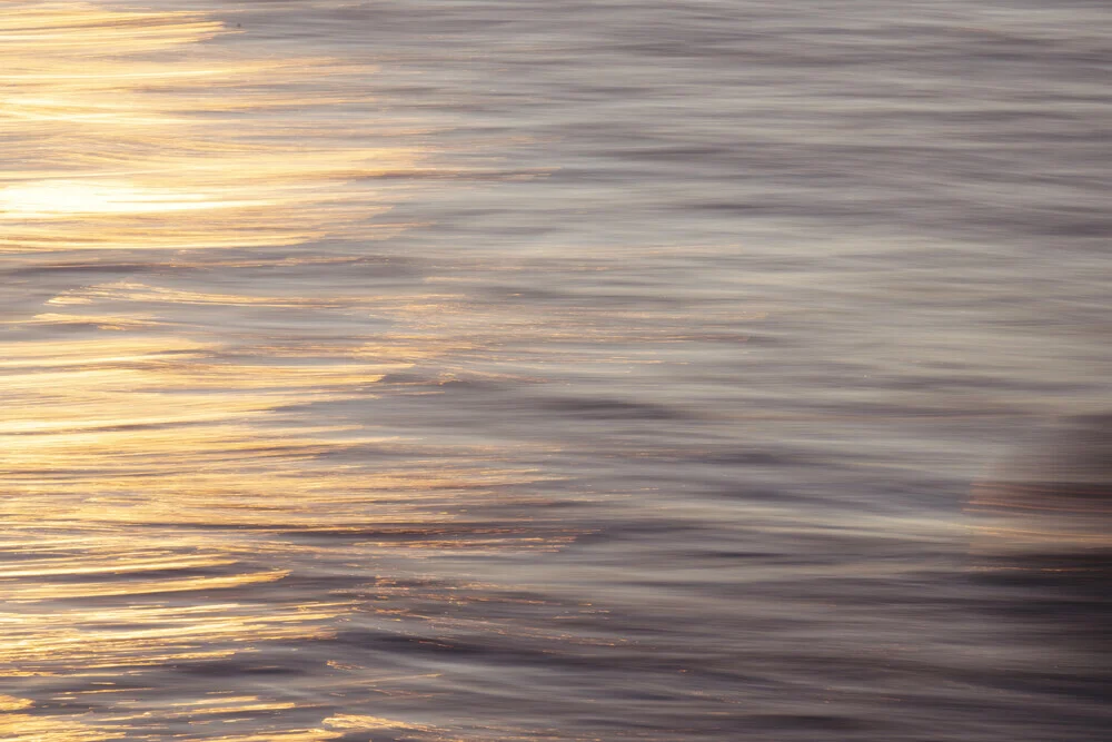 Flensburg Fjord blurred in the sunset - Fineart photography by Nadja Jacke