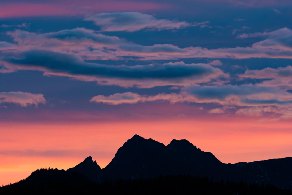 Kaisergebirge im ersten Licht - fotokunst von Martin Wasilewski