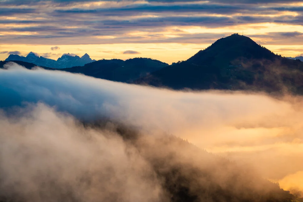 Lofer Mountains and Hohe Salve at sunrise - Fineart photography by Martin Wasilewski