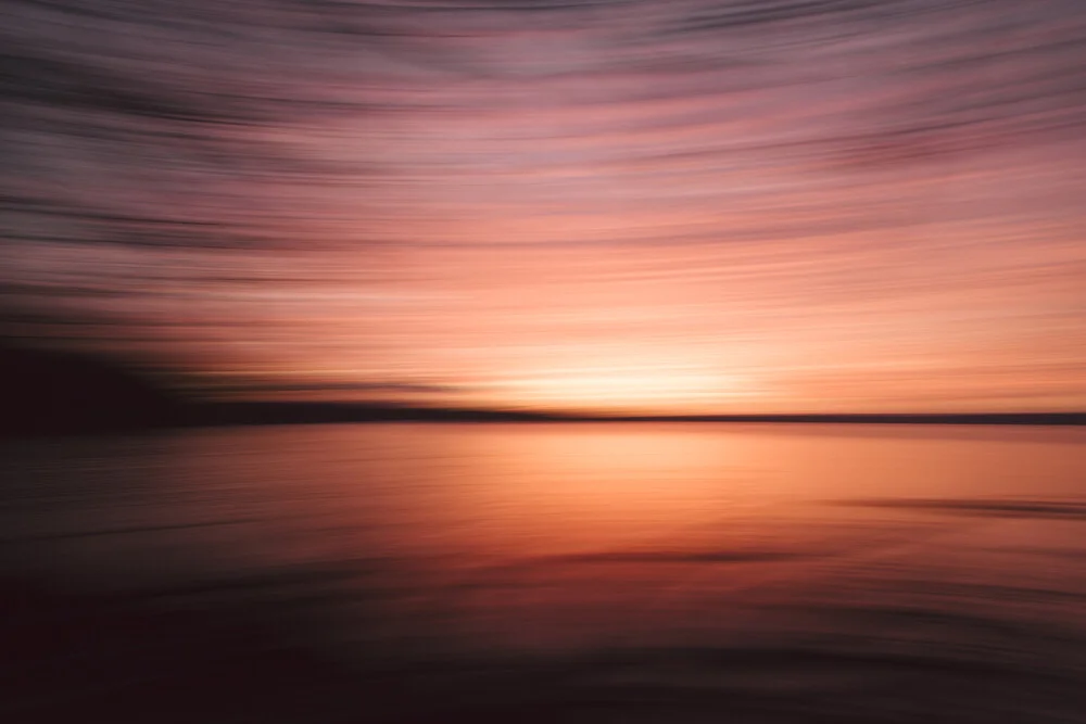 Abendrot an der Ostsee - fotokunst von Nadja Jacke