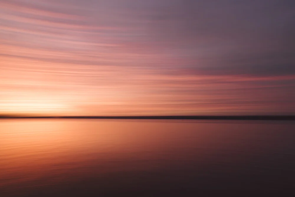 Abendrot an der Ostsee - fotokunst von Nadja Jacke