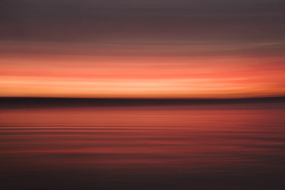 Abendrot an der Ostsee - fotokunst von Nadja Jacke