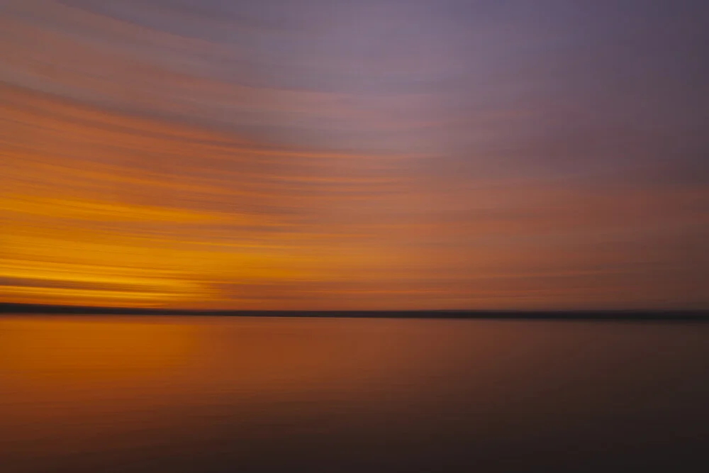 Abendrot an der Ostsee - fotokunst von Nadja Jacke