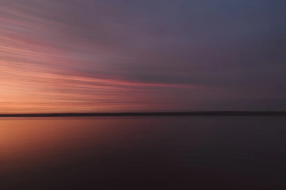 Abendrot an der Ostsee - fotokunst von Nadja Jacke