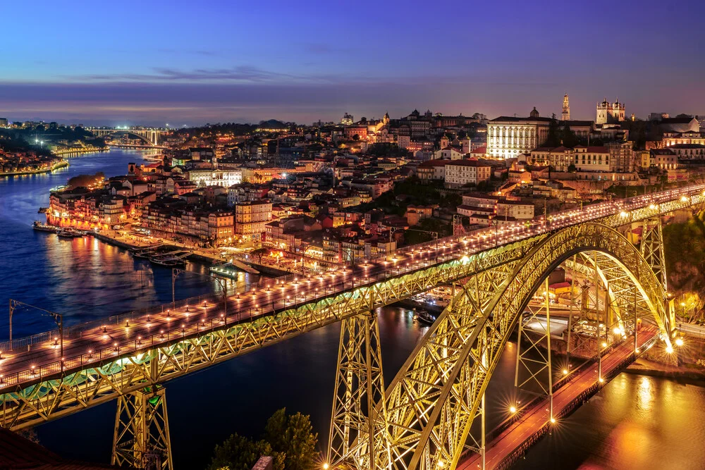 Portugal Porto Cityscape Panorama - Fineart photography by Achim Thomae