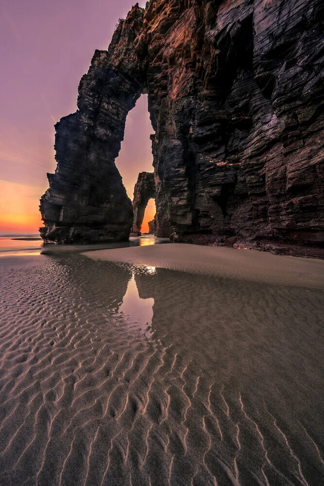 Sunrise Praia de las Catedrales Spain - Fineart photography by Achim Thomae