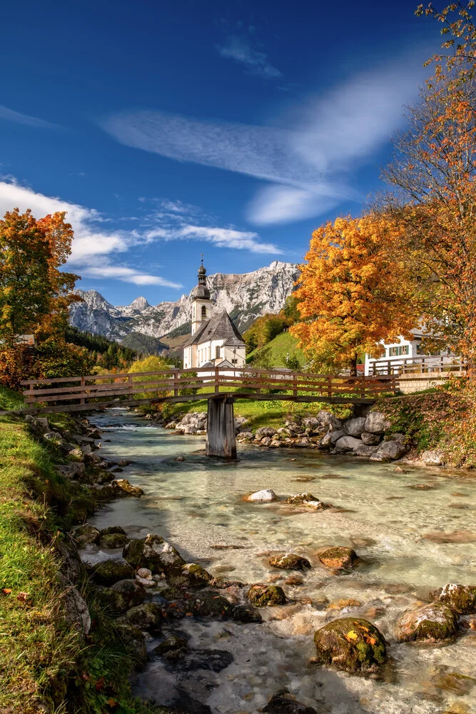 Goldener Herbst in den Bayerischen Alpen - fotokunst von Achim Thomae