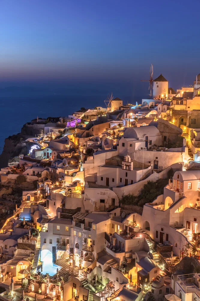 Sonnenuntergang auf Santorin Griechenland - fotokunst von Achim Thomae