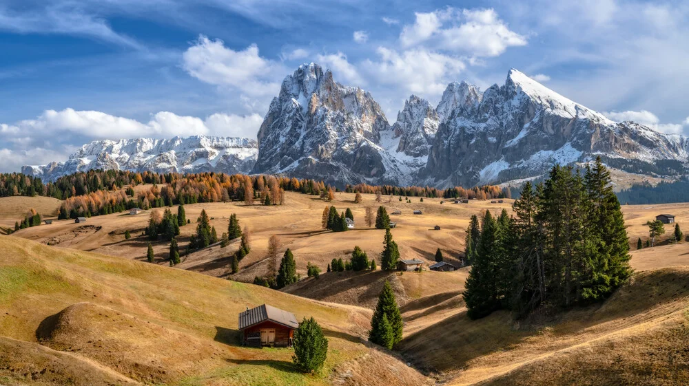 Herbst auf der Seiser Alm in Südtirol - fotokunst von Achim Thomae