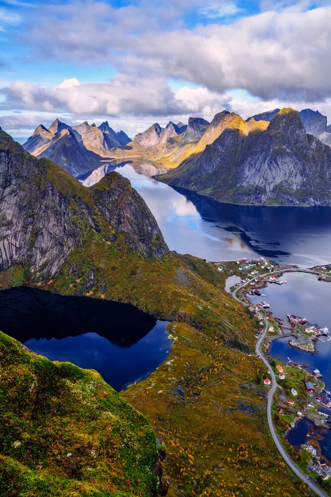 Fjord Panorama Lofoten Norway - Fineart photography by Achim Thomae