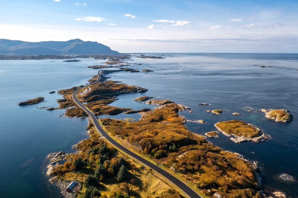 Aerial View of Atlantic Ocean Road Norway - Fineart photography by Achim Thomae