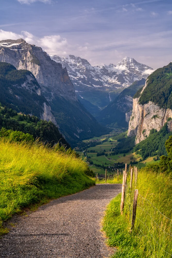 Sommer im Lauterbrunnental Schweiz - fotokunst von Achim Thomae