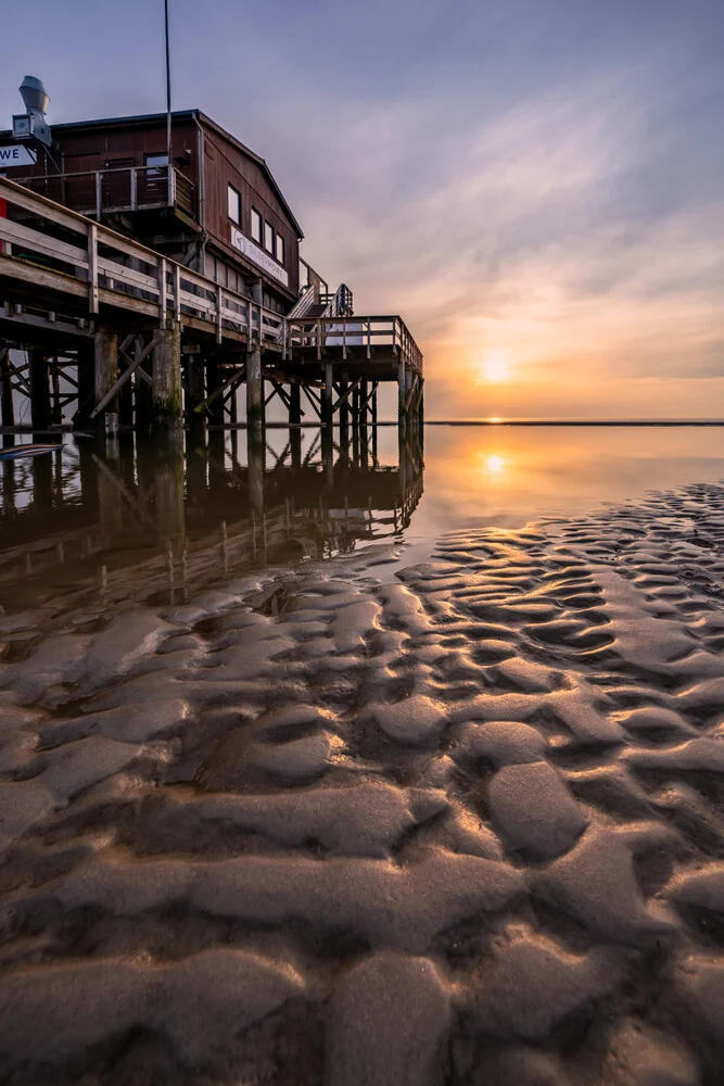 Sunset Sankt Peter-Ording Germany - Fineart photography by Achim Thomae