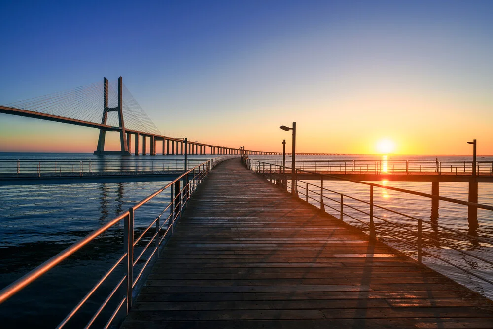 Vasco da Gama Bridge Lisbon Portugal - Fineart photography by Achim Thomae