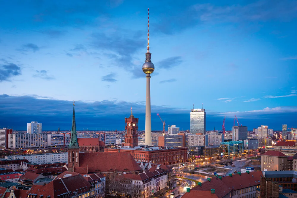 Blue Hour in Berlin - Fineart photography by Martin Wasilewski