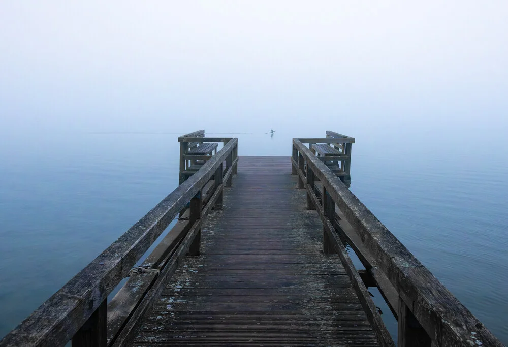 Pier on a foggy morning - Fineart photography by Nils Steiner