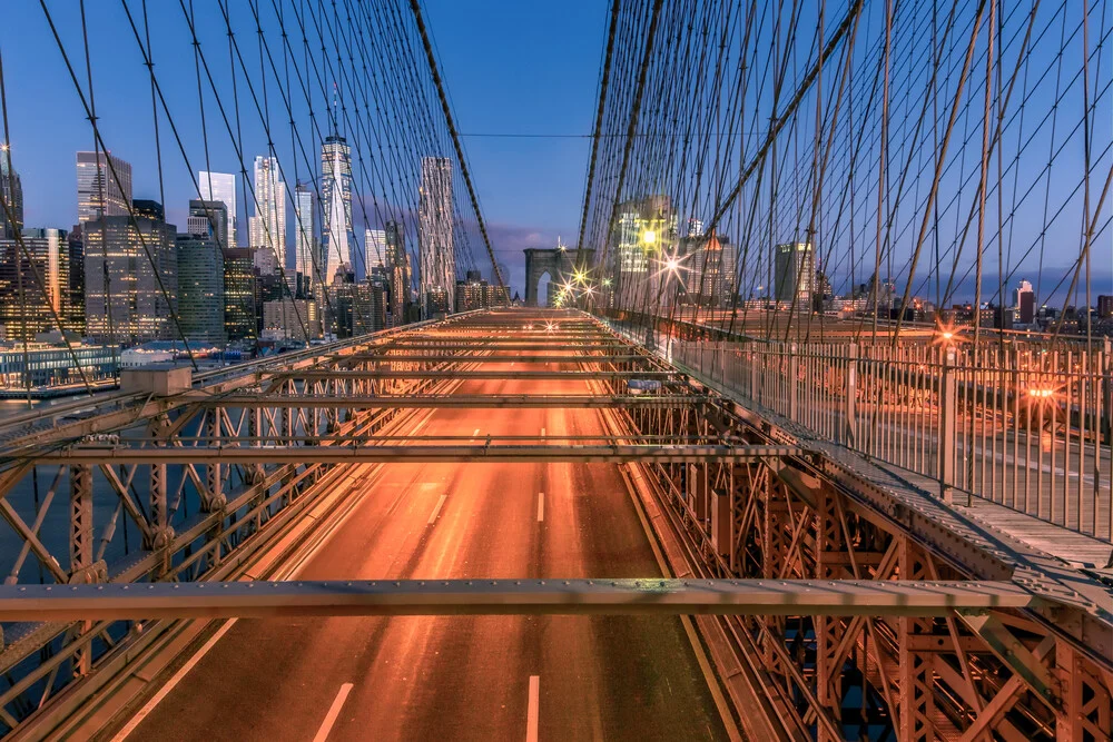 New York Skyline Panorama - fotokunst von Achim Thomae