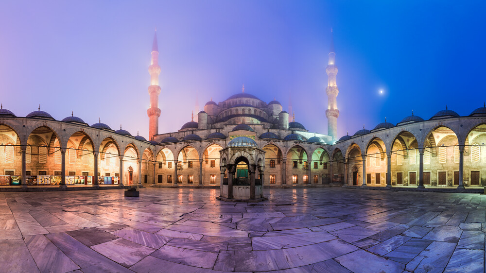 Jean Claude Castor Fotokunst - 'Istanbul - Sultan Ahmed I Moschee Panorama'