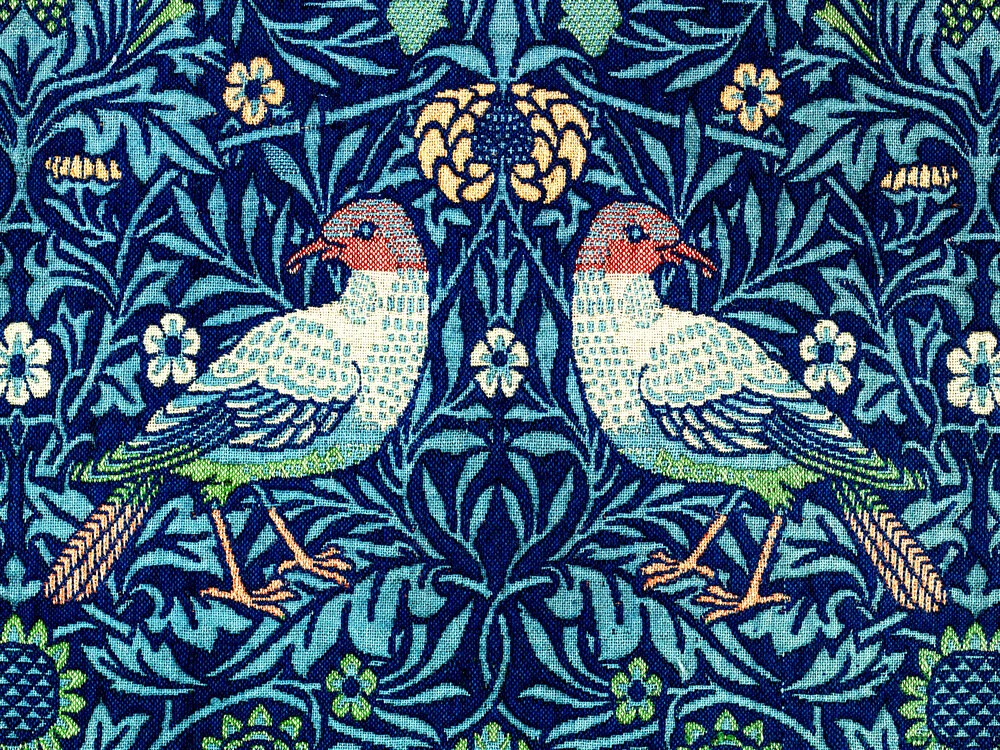 Birds - William Morris Pattern Artwork Print. Framed Wall Art