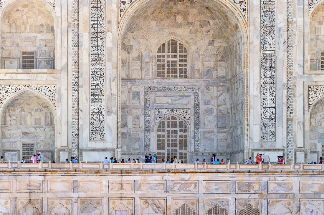 Ralf Germer Fotokunst Taj Mahal Fassade Des Mausoleums Photocircle